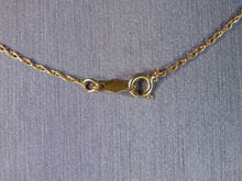 Load image into Gallery viewer, Women&#39;s Vintage Estate 14K Gold Citrine Pendant w/ Necklace, 4.1g E824