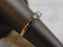 Load image into Gallery viewer, Women&#39;s Vintage Estate 14K Yellow Gold Diamond Ring w/ Platinum, 3.4g E849