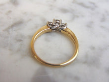 Load image into Gallery viewer, Women&#39;s Vintage Estate 14K Yellow Gold Diamond Ring w/ Platinum, 3.4g E849