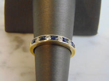 Load image into Gallery viewer, Womens Vintage Estate 18K Gold Diamond &amp; Sapphire Ring by Spark Creations 4.0g E870