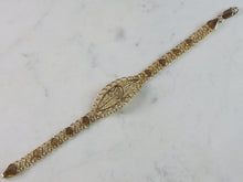 Load image into Gallery viewer, Womens Vinage Estate 10k Yellow Gold Heart Bracelet 9.8g E943