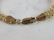 Load image into Gallery viewer, Womens Vinage Estate 10k Yellow Gold Heart Bracelet 9.8g E943
