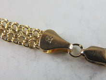 Load image into Gallery viewer, Womens Vinage Estate 10k Yellow Gold Heart Bracelet 9.8g E943