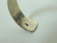 Load image into Gallery viewer, Vintage Estate Sterling Silver Southwestern Design Bracelet w/ Turquoise, 27.5g E3034