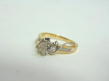 Load image into Gallery viewer, Womens Vintage Estate 14k Yellow Gold Marquise Diamond Ring 4.0g #E3562