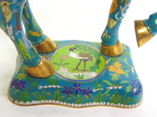 Load image into Gallery viewer, Pr of Vintage Antique Chinese Cloisonne Ming Style Horse Figures