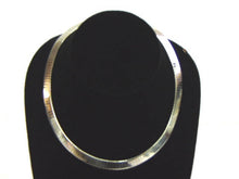 Load image into Gallery viewer, Vintage Estate Sterling Silver .925 Italian Herringbone Choker Necklace 45.8g E3763