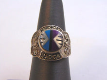 Load image into Gallery viewer, Womens Vintage Estate Sterling Silver Southwestern, Native American Zuni Ring 5.9g E1561