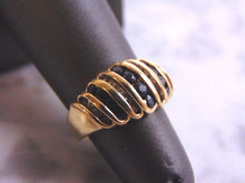 Load image into Gallery viewer, Womens Vintage Estate 14K Yellow Gold Sapphire &amp; Diamond Ring, 4.2g E3835