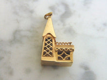 Load image into Gallery viewer, Womens Vintage Estate 9k Gold Cottage Charm Pendant 4.8g E2484