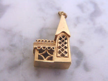Load image into Gallery viewer, Womens Vintage Estate 9k Gold Cottage Charm Pendant 4.8g E2484