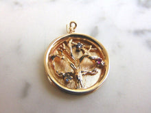 Load image into Gallery viewer, Womens Vintage Estate 14K Yellow Gold Tree of Life Pendant 5.8g E3883