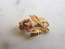 Load image into Gallery viewer, Womens Vintage Estate 10K Yellow &amp; Rose Gold Floral Pendant 1.3g E2564