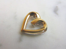 Load image into Gallery viewer, Womens Vintage Estate 10K Gold Reversible Heart Pendant 1.6g E2576