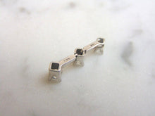 Load image into Gallery viewer, Womens Vintage Estate 14K White Gold Hinged Diamond Pendant 1.0g E2587