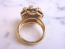 Load image into Gallery viewer, Womens Vintage Estate 14k Gold Opal &amp; Diamond Ring 10.0g E2920