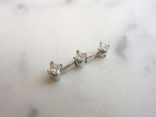 Load image into Gallery viewer, Womens Vintage Estate 14K White Gold Hinged Diamond Pendant 1.0g E2587