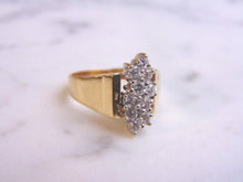 Load image into Gallery viewer, Womens Vintage Estate 14k Gold Exquisite Diamond Cluster Ring 4.2g  #E3022