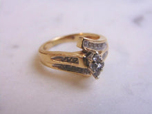 Load image into Gallery viewer, Womens Vintage Estate 14K Yellow Gold Diamond Engagement Ring 4.6g  #E3533