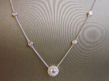Load image into Gallery viewer, Womens 14K White Gold &amp; Diamond Necklace Pendant 3.9g E3522