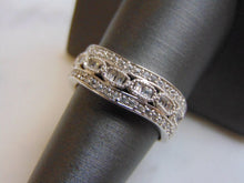 Load image into Gallery viewer, Womens Vintage Estate 18k White Gold Diamond Ring 5.4g  E3525