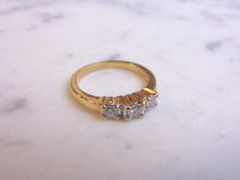 Load image into Gallery viewer, Womens Vintage Estate 14K Yellow Gold Diamond Ring, 3.6g E3528