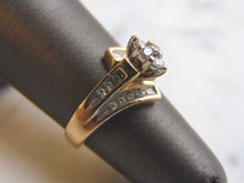 Load image into Gallery viewer, Womens Vintage Estate 14K Yellow Gold Diamond Engagement Ring 4.6g  #E3533