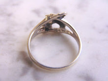 Load image into Gallery viewer, Womens Vintage Estate Sterling Silver Dolphin Ring 2.7g E4141