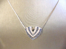 Load image into Gallery viewer, Womens Sterling Silver Necklace W/ CZ Stones 10.8g #E3950