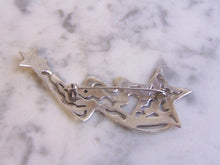 Load image into Gallery viewer, Womens Vintage Estate Sterling Silver Shooting Star Brooch 10.6g E4208