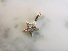 Load image into Gallery viewer, Womens Vintage Estate Sterling Silver Star Pendant 1g E4447