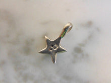 Load image into Gallery viewer, Womens Vintage Estate Sterling Silver Star Pendant 1g E4447