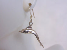 Load image into Gallery viewer, Womens Vintage Estate Sterling Silver Dolphin Earrings 3.5g #E4452