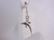 Load image into Gallery viewer, Womens Vintage Estate Sterling Silver Dolphin Earrings 2.7g #E4456