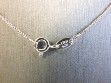 Load image into Gallery viewer, Vintage Estate Sterling Silver Necklace w/ CZ Stone Pendant 4.4g #E4255