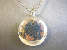 Load image into Gallery viewer, Womens Vintage Estate Sterling Necklace W/ Silver Circle Pendant 20.2g #E4257