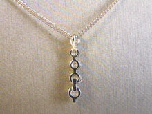 Load image into Gallery viewer, Womens Vintage Estate CZ Stones Pendant W/ Necklace 3.7g E4467