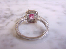 Load image into Gallery viewer, Womens Vintage Estate Sterling Silver Rose Quartz Ring 4.9g E4474
