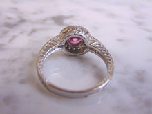 Load image into Gallery viewer, Womens Vintage Estate Sterling Silver Rose Quartz Ring 4.7g E4478
