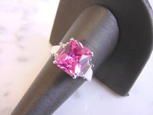 Load image into Gallery viewer, Womens Vintage Estate Sterling Silver Rose Quartz Ring 5.7g E4496