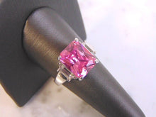 Load image into Gallery viewer, Womens Vintage Estate Sterling Silver Rose Quartz Ring 5.7g E4496