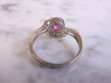 Load image into Gallery viewer, Womens Vintage Estate Sterling Silver Rose Quartz Ring 3.2g E4499