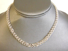 Load image into Gallery viewer, Womens Vintage Estate Sterling Silver Choker Necklace 19.4g E4527