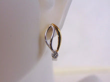 Load image into Gallery viewer, Womens Vintage Estate Sterling Silver Earrings w/ CZ Stones 2.3g #E4537