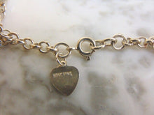Load image into Gallery viewer, Womens Vintage Estate Sterling Silver Charm Bracelet 12.7g E4550