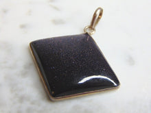 Load image into Gallery viewer, Womens Vintage Estate Sterling Silver Dumortierite Stone Pendant 9.8g E4649