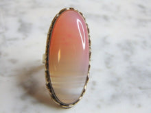 Load image into Gallery viewer, Womens Vintage Estate Sterling Silver Agate Stone Ring 14.4g E4674