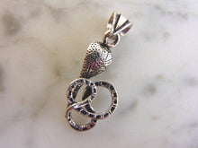 Load image into Gallery viewer, Vintage Estate Sterling Silver Snake Pendant 2.6g #E4056