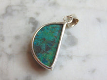 Load image into Gallery viewer, Womens Vintage Estate Sterling Silver Variscite Stone Pendant 7.2g E4769