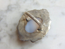 Load image into Gallery viewer, Womens Vintage Estate Sterling Silver Chalcedony Stone Ring 13.4g E4790